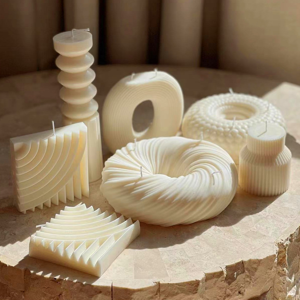 Donut Mold Silicone - Lớn Hình Donut Nến Silicon Khuôn