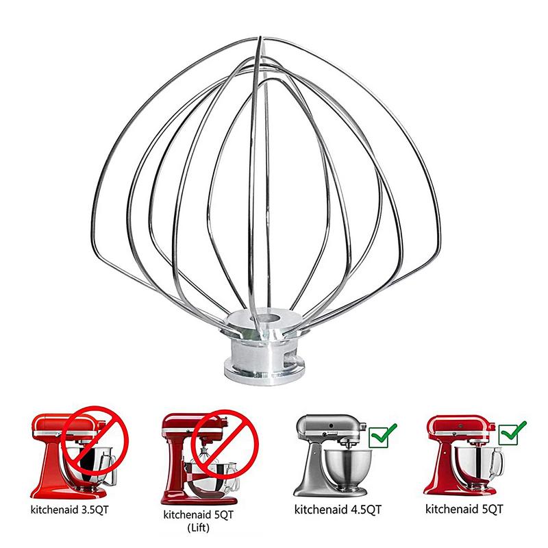 Kitchenaid Mixer Hand Mixer - Stainless Steel Balloon Wire Whip Mixer