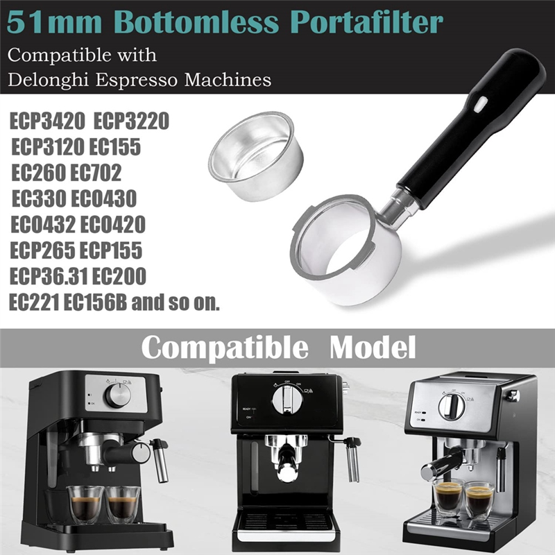 Delonghi Espresso Ecp3420 - ABYN-51Mm Bottomless Portafilter 2 Ears For