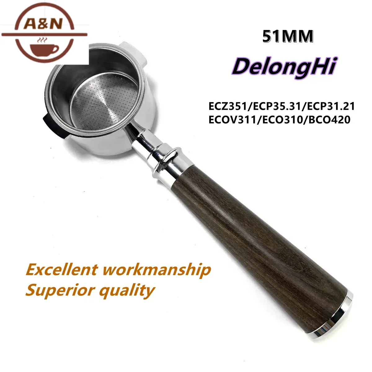 Delonghi Espresso Ecp3420 - 51mm 304 Stainless Steel Bottomless Coffee