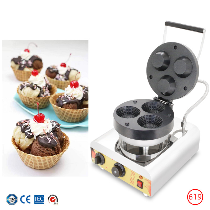 Commercial Triple-Hole Ice Cre - đánh giá và giá Waffle Cone Maker