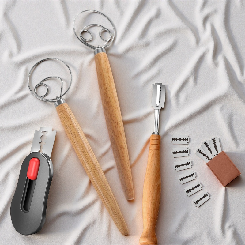 Kitchen Bread Cutter Set Cake  - đánh giá và giá Danish Pancake Pan