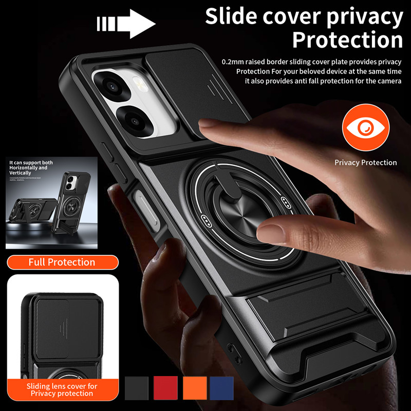 Armor Phone Case For Oppo A6x  - đánh giá và giá Taco Stand Holder