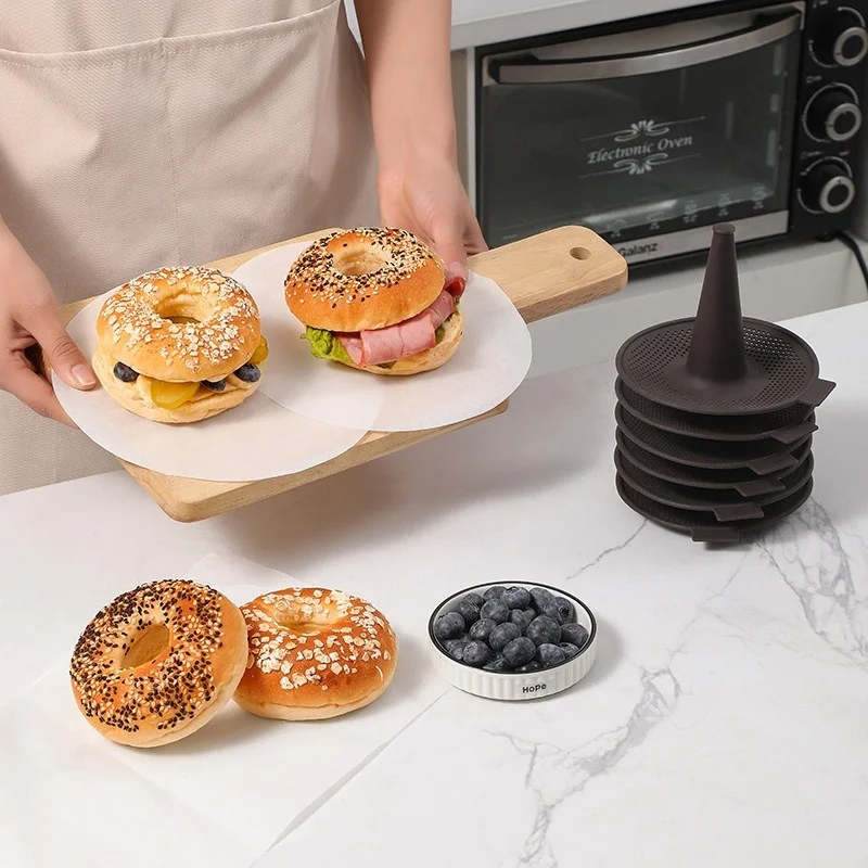 6Pcs Baking Mold Bread Donut P - đánh giá và giá Donut Mold Silicone