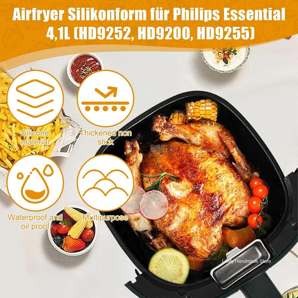 17cm Silicone Air Fryer Mould  - đánh giá và giá Philips Air Fryer Hd9252