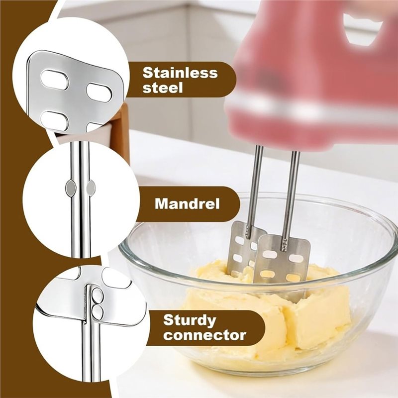 A83G-2Pcs Hand Mixer Butter Ch - đánh giá và giá Kitchenaid Mixer Hand Mixer