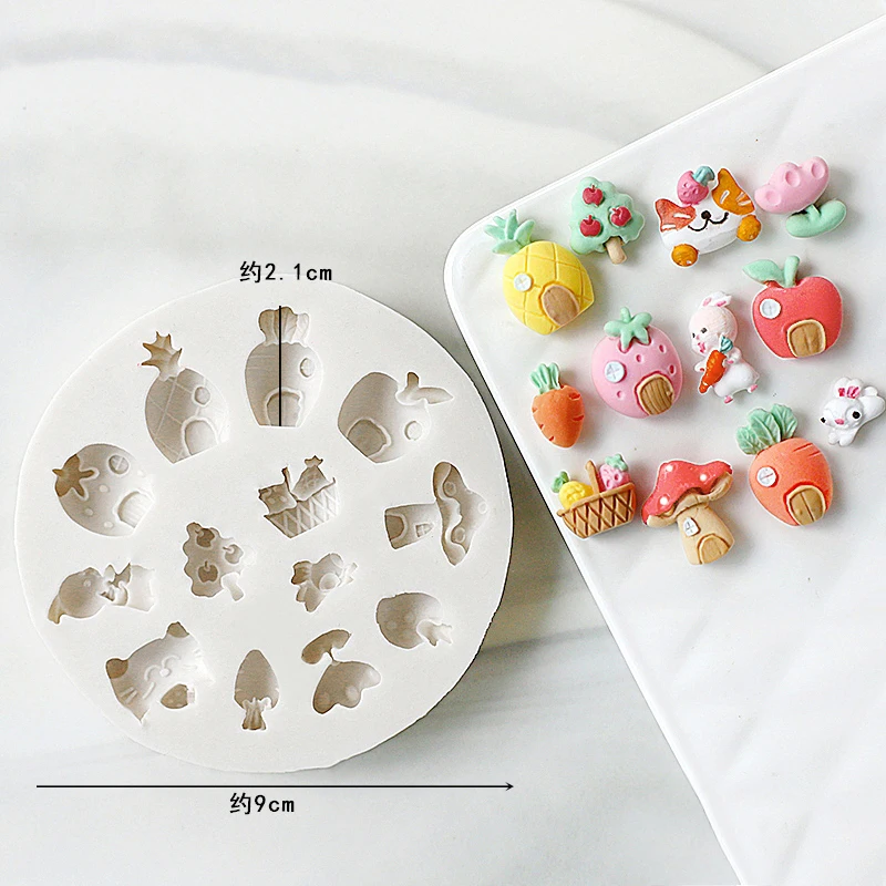 Cute Bunny Bear Carrot House S - đánh giá và giá Donut Mold Silicone
