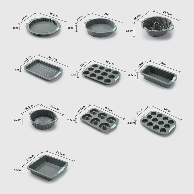 Silicone Fluted Cake Pans Non- - đánh giá và giá Donut Mold Silicone